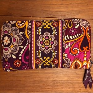 Vera Bradley Safari Sunset Zip Wallet